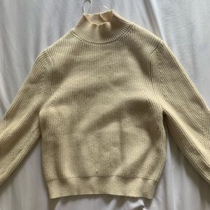 Zara cream turtle neck knitted sweater